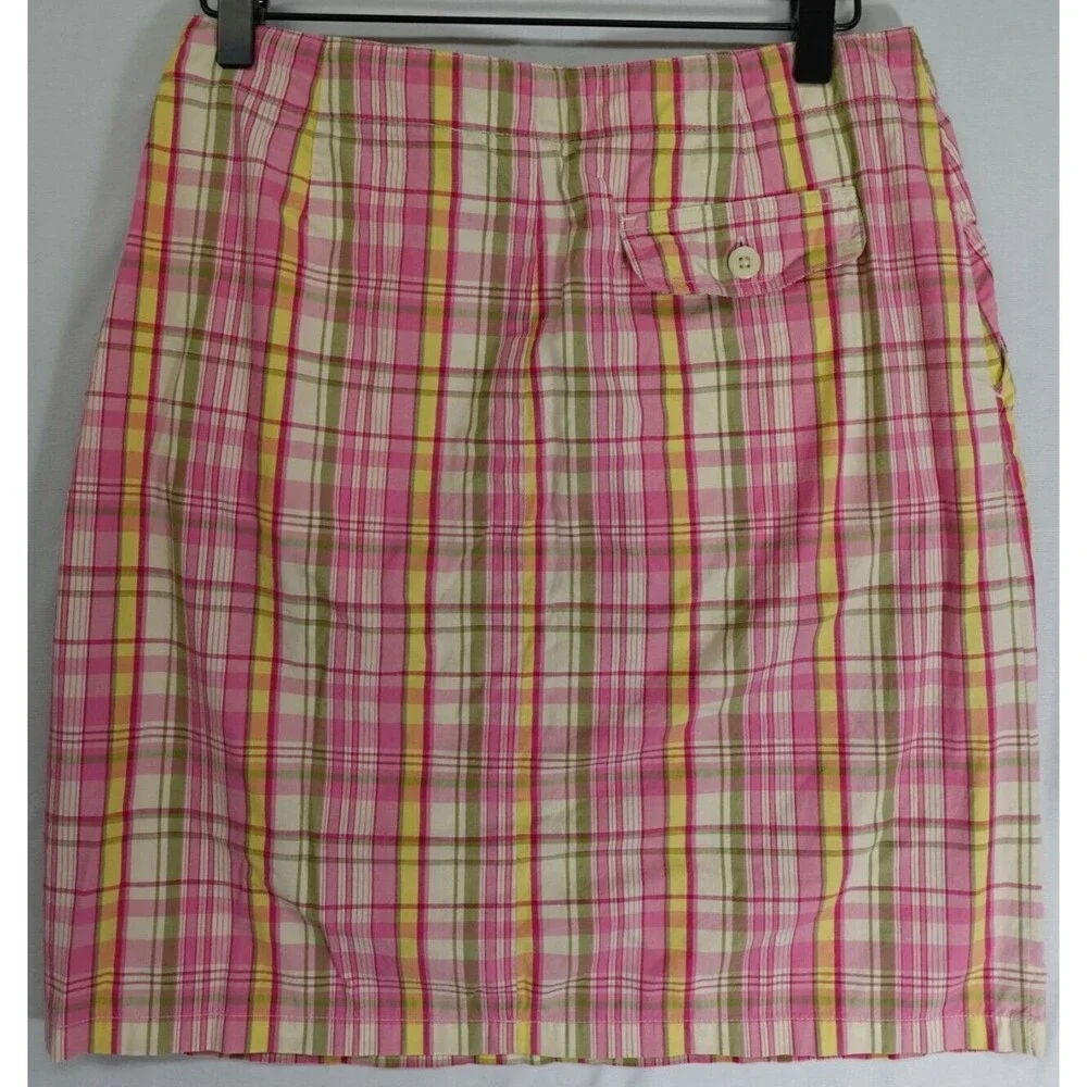 The Limited Skirt Women Size 6 Pink Plaid Gilmore Girls Preppy Y2K Easter Spring - Picture 2 of 11